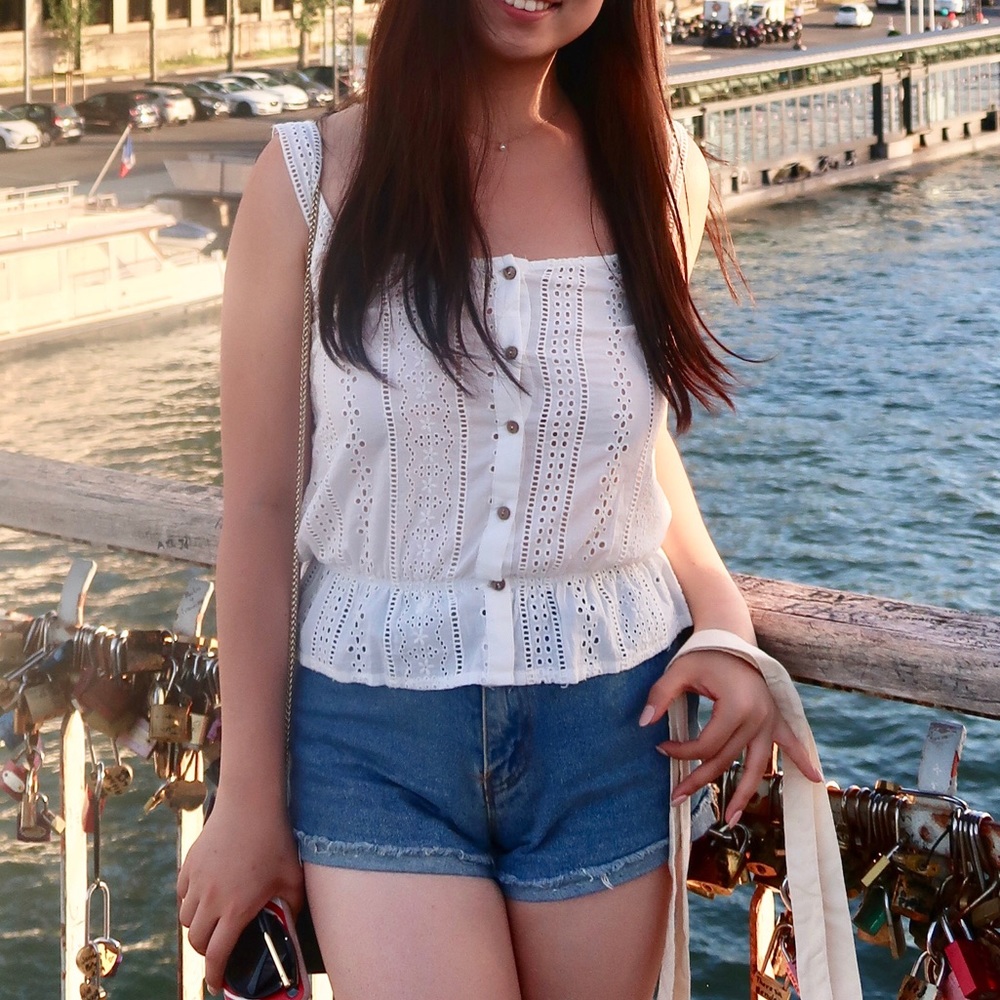 Étam Paris top, worn 1x out